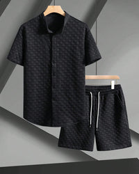 Annika Casual Shirt with Short Sleeve in Black