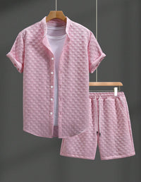 Annika Casual Shirt with Short Sleeve in Pink