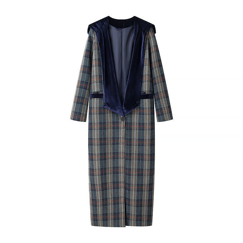 Annika Elegant Velvet Blazer in Farbige