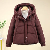 Annika Jacket with Hood in Angora Rot