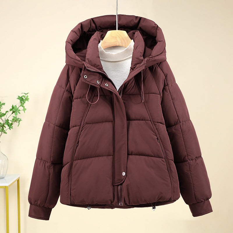 Annika Jacket with Hood in Angora Rot