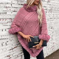 Annika Velvet Poncho in Blue