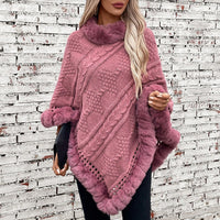 Annika Velvet Poncho in Blue