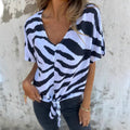 Anouk Casual Top with V-Neck and Short Sleeve