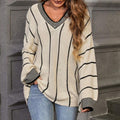 Anouk Elegant Knit Sweater with V-Neck