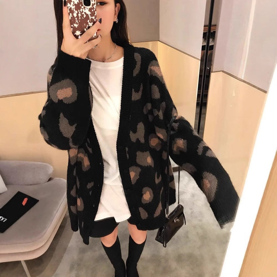 Anouk Knit Cardigan in Black