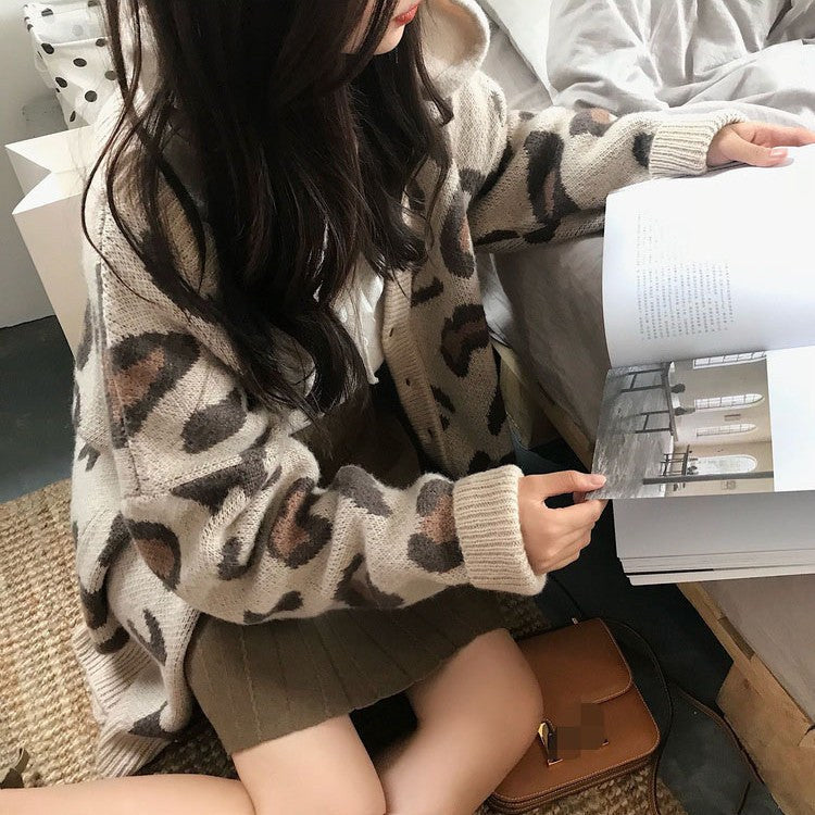 Anouk Knit Cardigan in Brown