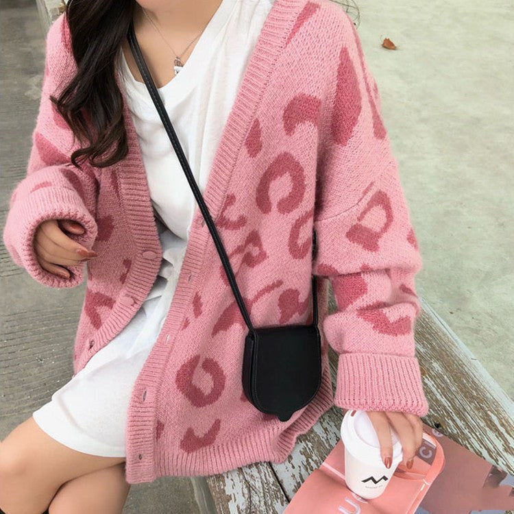 Anouk Knit Cardigan in Pink