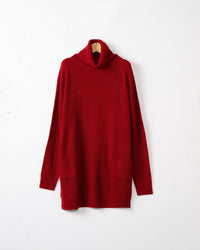 Anouk Knit Sweater in Wine Red