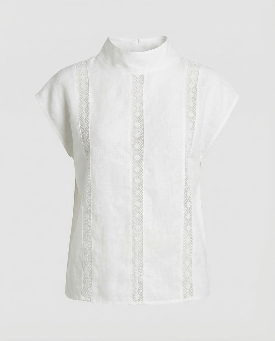 Anouk Linen Blouse in White