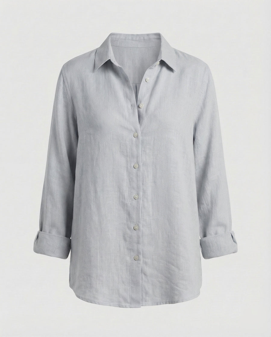 Anouk Linen Vest in Grey