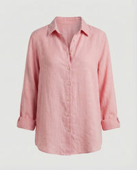 Anouk Linen Vest in Pink