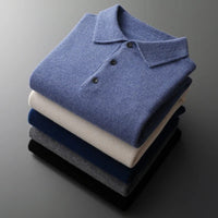 Anselme | Men's Collared Knit Polo Sweater