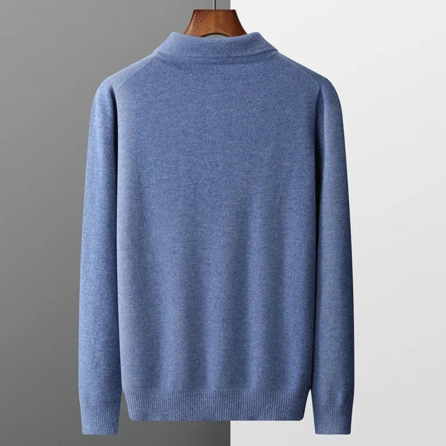 Anselme | Men's Collared Knit Polo Sweater