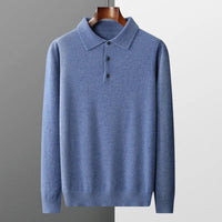 Anselme | Men's Collared Knit Polo Sweater