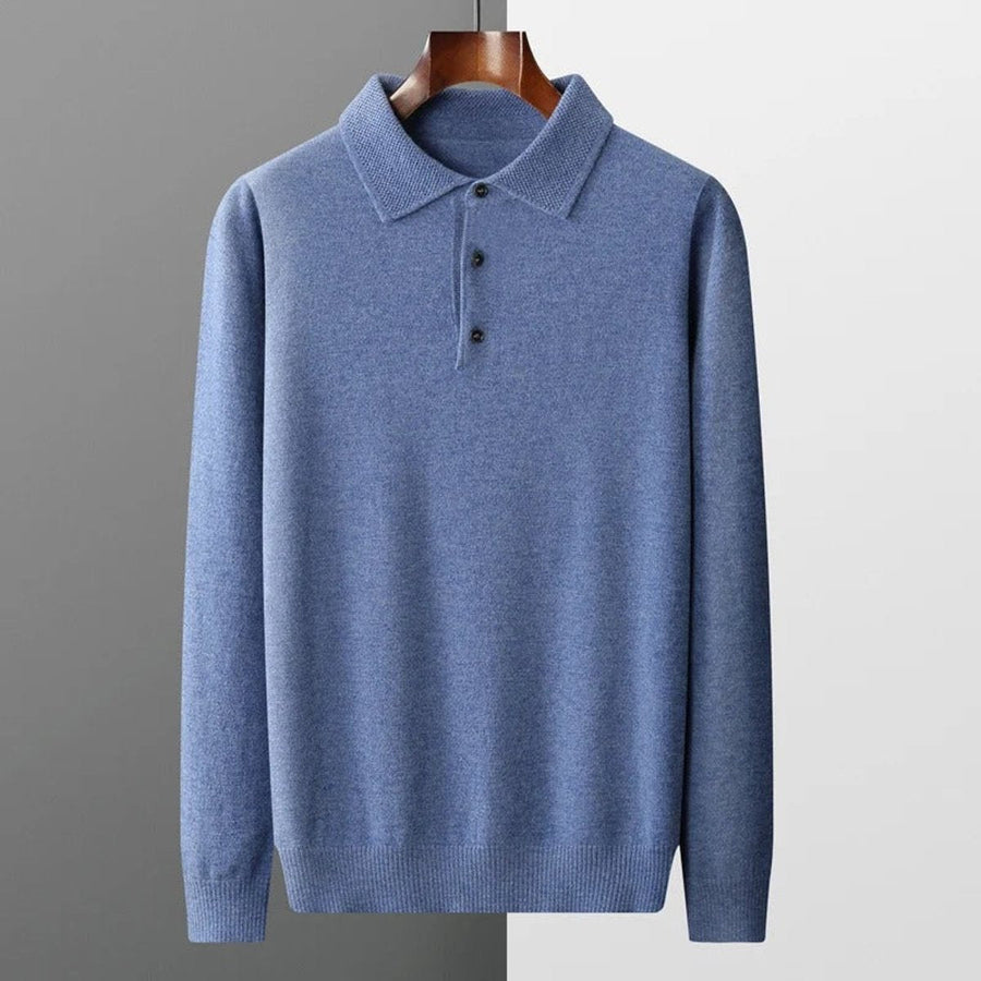 Anselme | Men's Collared Knit Polo Sweater