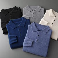 Anselme | Men's Collared Knit Polo Sweater