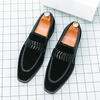 Anthony Barresi Leather Loafers in Charcoal
