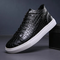 Anthony Sartain Leather Sneakers in Espresso Brown