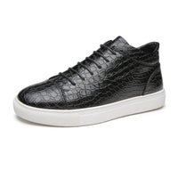 Anthony Sartain Leather Sneakers in Midnight Black