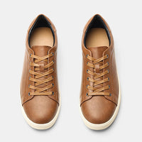 Anthony St. Clair Leather Low Top Sneaker in Sienna Brown