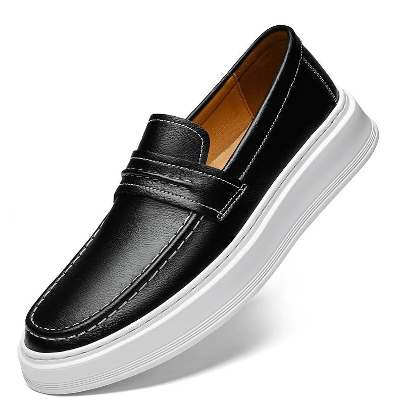 Anthony St. Clair Penny Loafer in Charcoal