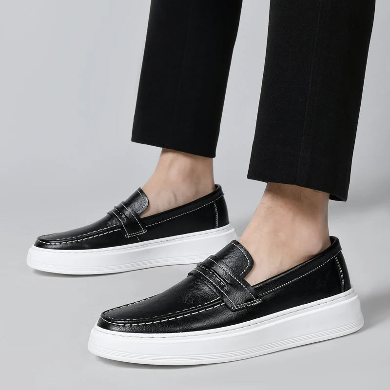 Anthony St. Clair Penny Loafer in Charcoal
