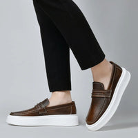 Anthony St. Clair Penny Loafer in Espresso Brown