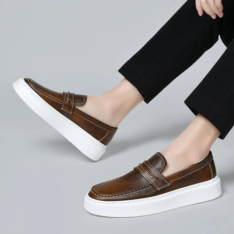 Anthony St. Clair Penny Loafer in Espresso Brown