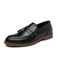 Anthony Veltucci Genuine Leather Loafer in Charcoal