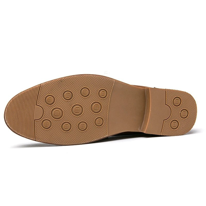 Anthony Veltucci Genuine Leather Loafer in Sienna Brown