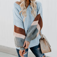 Antonia Casual Knit Sweater in Blue