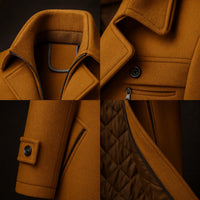 Antonin | Men's Double Collar Quilted Lined Overcoat