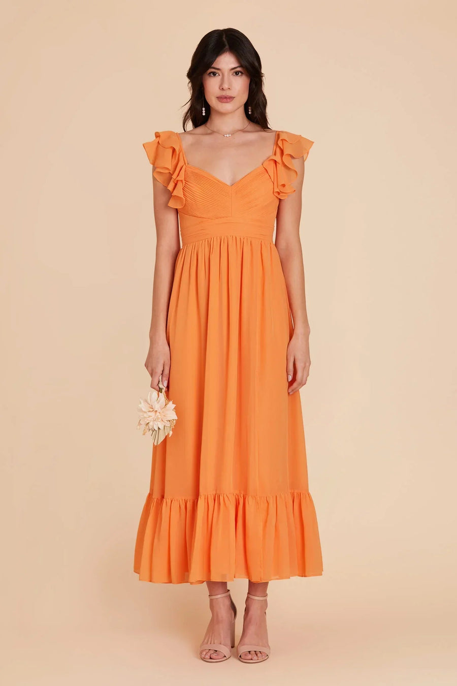 Katelyn | Tiered Chiffon Midi Dress