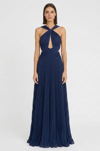 Arabella Chiffon Backless Maxi Dress