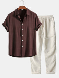 Arend Lightweight Shirt with Pleated in Navy Blue