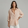 Aria Striped Button-Down Shirt