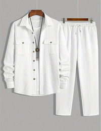 Ariane Casual Knit Set in White