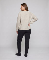 Ariane Casual Linen Blouse with Button Front