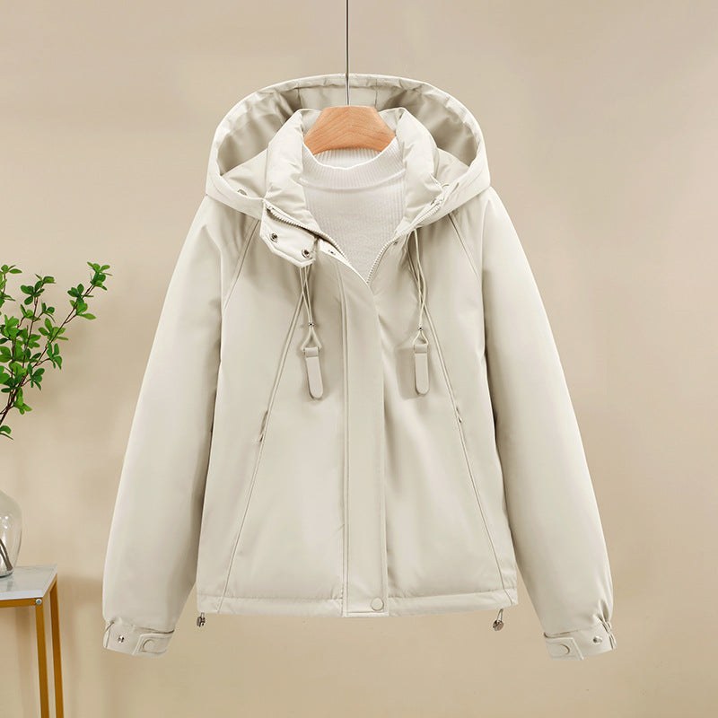 Ariane Jacket with Hood in Beige