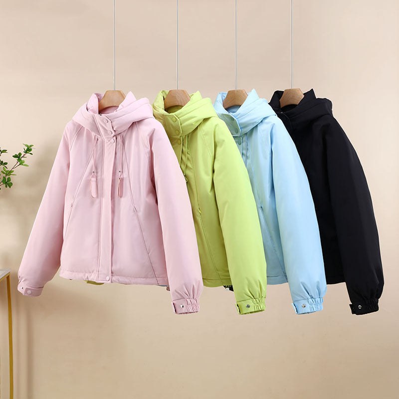Ariane Jacket with Hood in Black