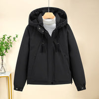 Ariane Jacket with Hood in Black