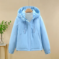 Ariane Jacket with Hood in Blue