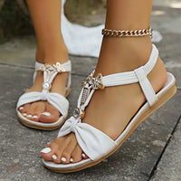 Arianne™ Bow Charm Sandals in White