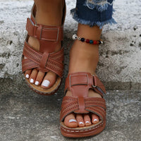 Aria™ Premium Orthopedic Wedge Sandals in Brown