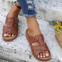 Aria™ Premium Orthopedic Wedge Sandals in Wine Red