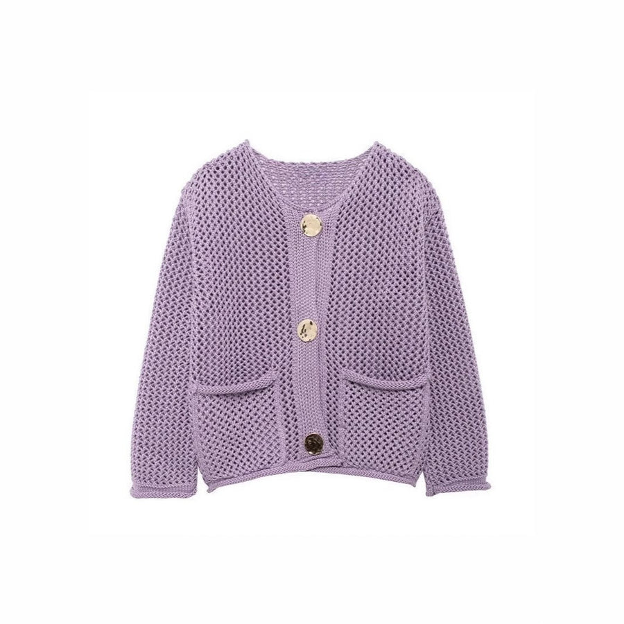 Arielle Airy Knit Cardigan with Pockets
