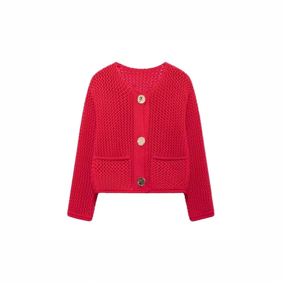 Arielle Airy Knit Cardigan with Pockets