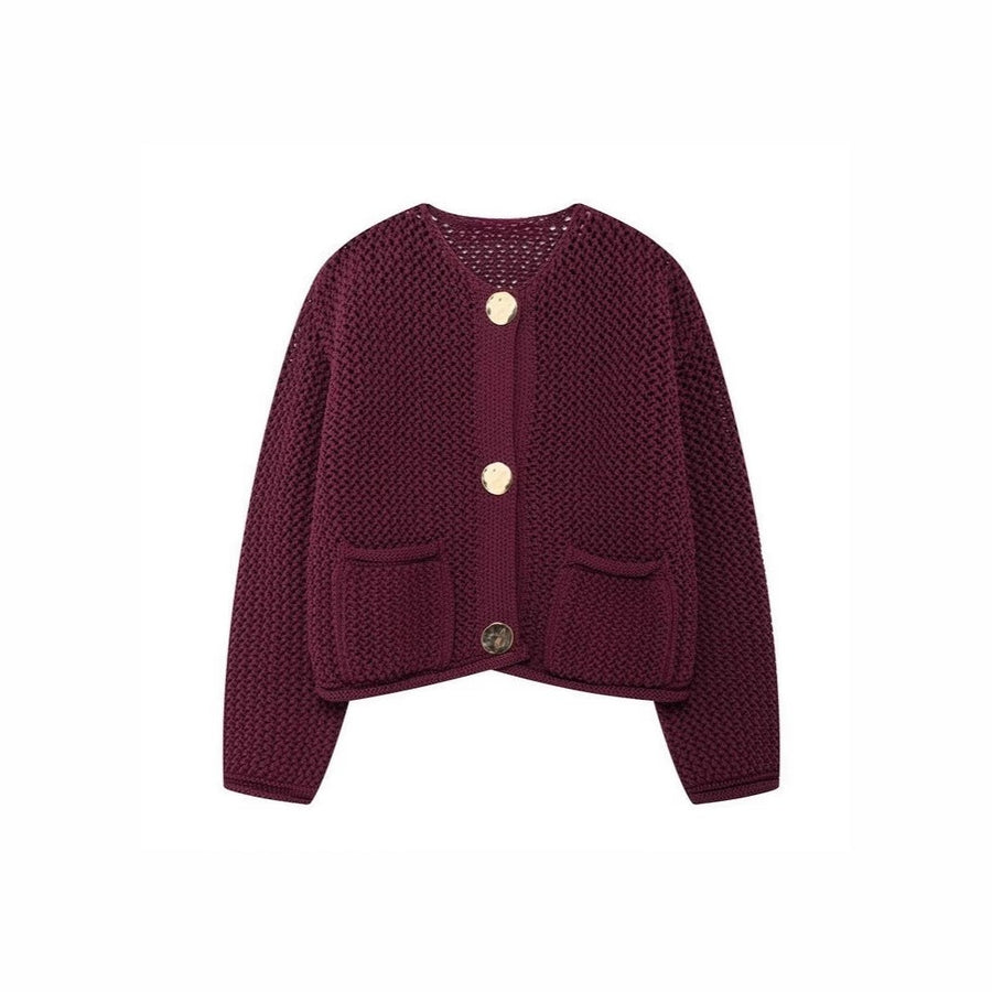 Arielle Airy Knit Cardigan with Pockets
