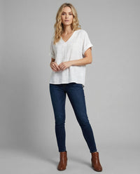 Arielle Linen Blend Blouse